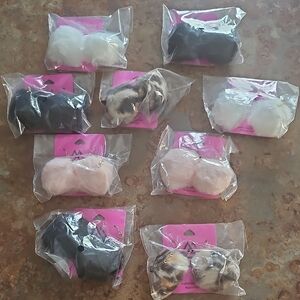 Fluffy Pom Pom Earrings Set (9 Total)